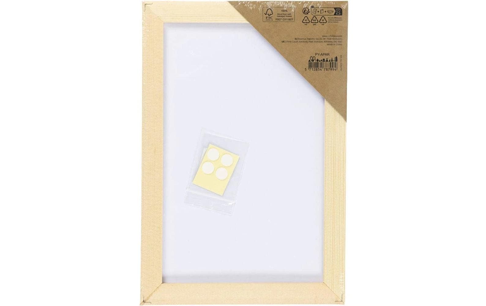 Creativ Company Keilrahmen 15.8 x 23.8 cm, Weiss, 1 Stück