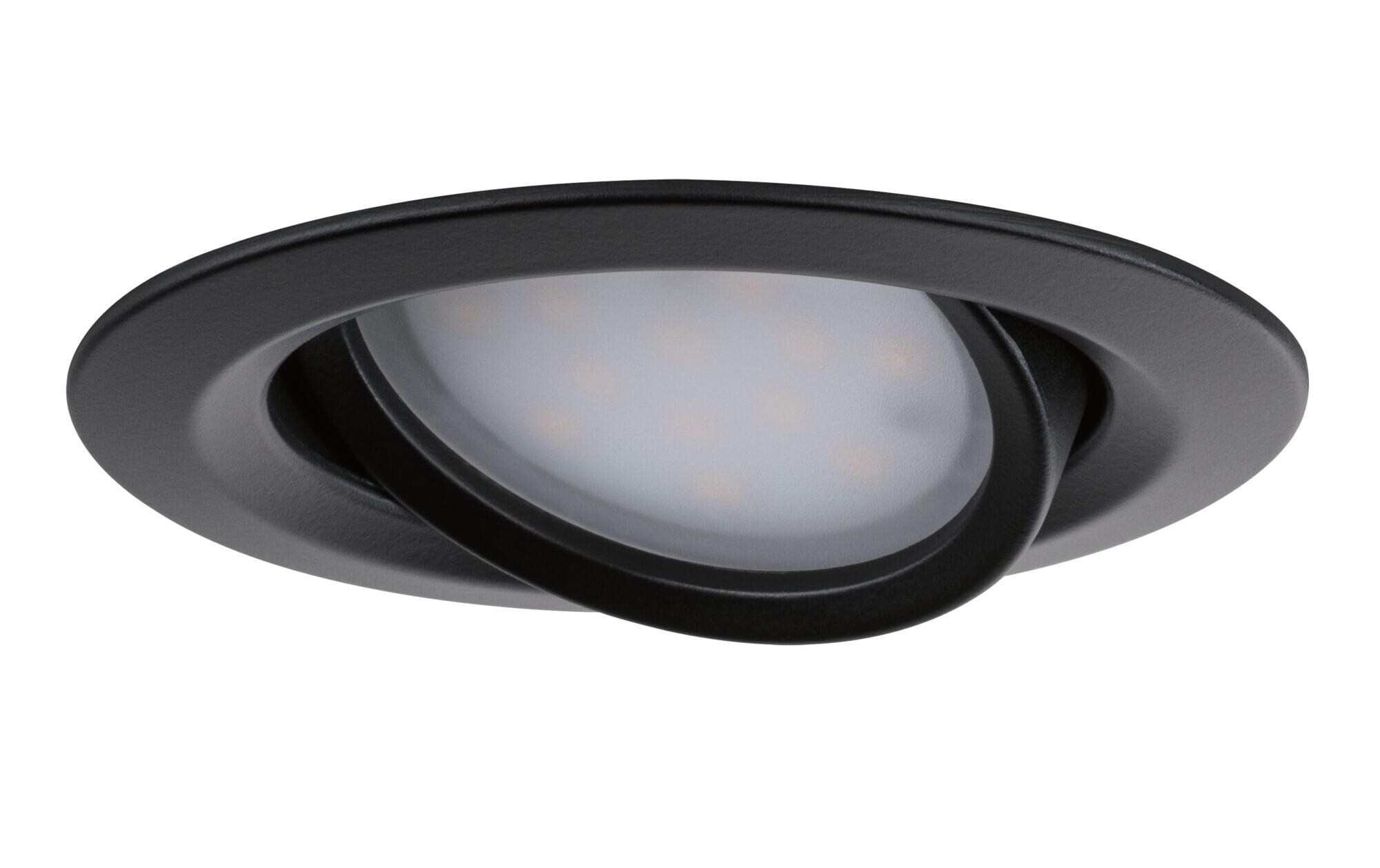 Paulmann Einbauleuchte Nova Plus Basisset schwenkbar Schwarz