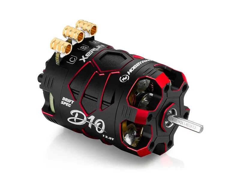 Hobbywing Brushless Sensored Motor Xerun D10 Drift 13.5T, Rot