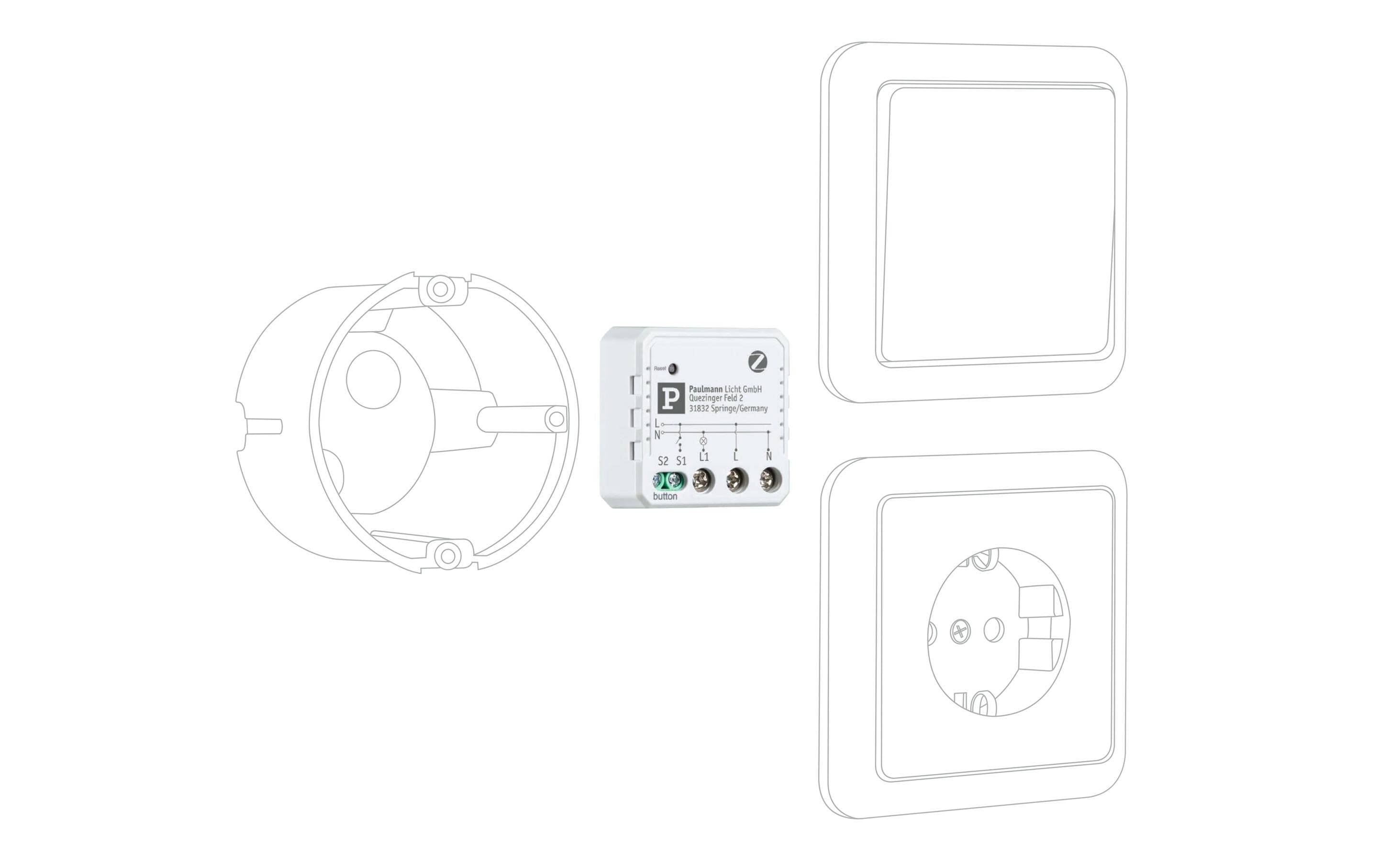 Paulmann Unterputzaktor On/Off Zigbee 3.0