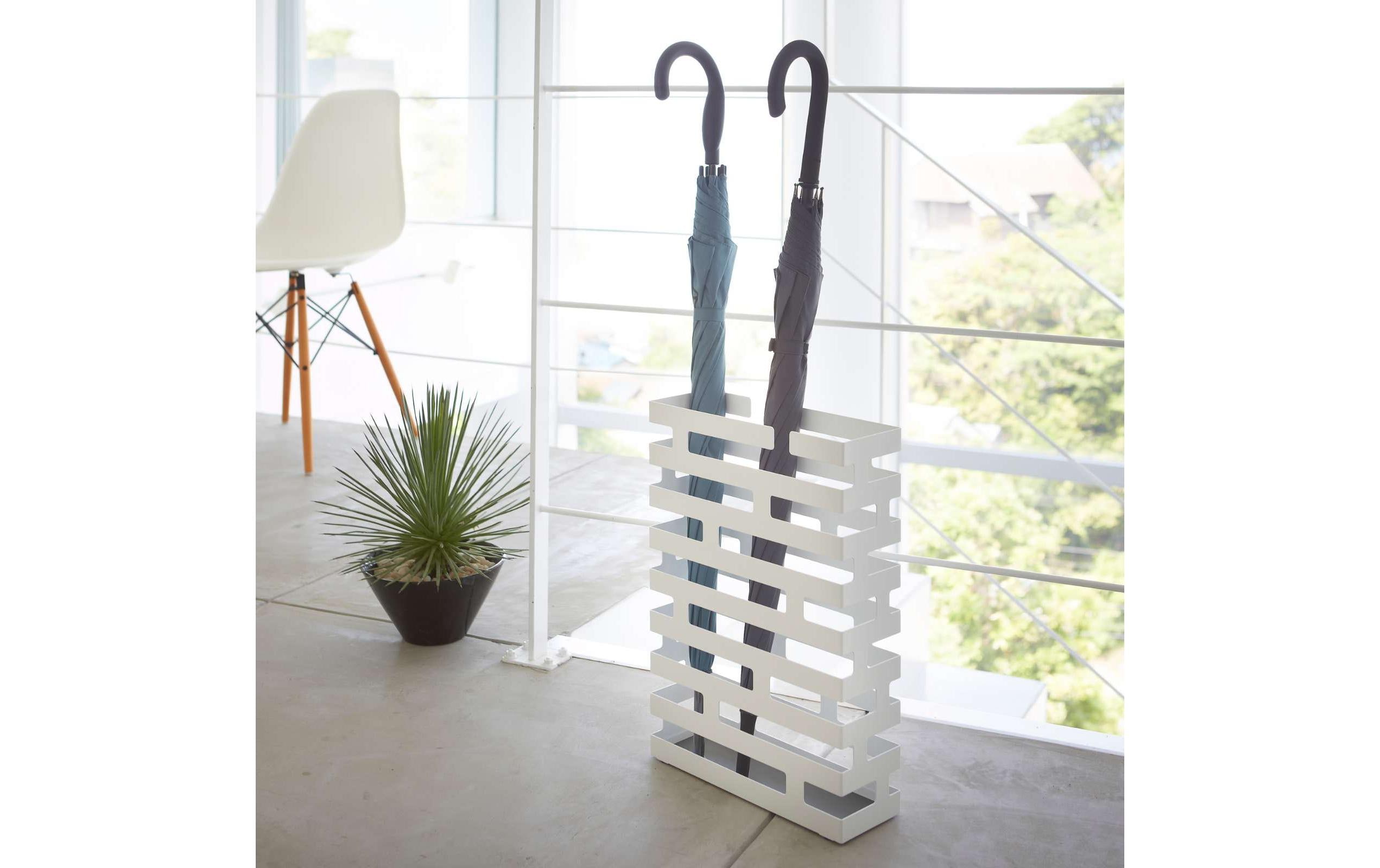 Yamazaki Schirmständer Brick Wide Weiss