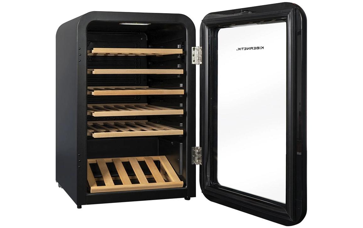 Kibernetik Weinkühlschrank WKH49S Rechts, Schwarz