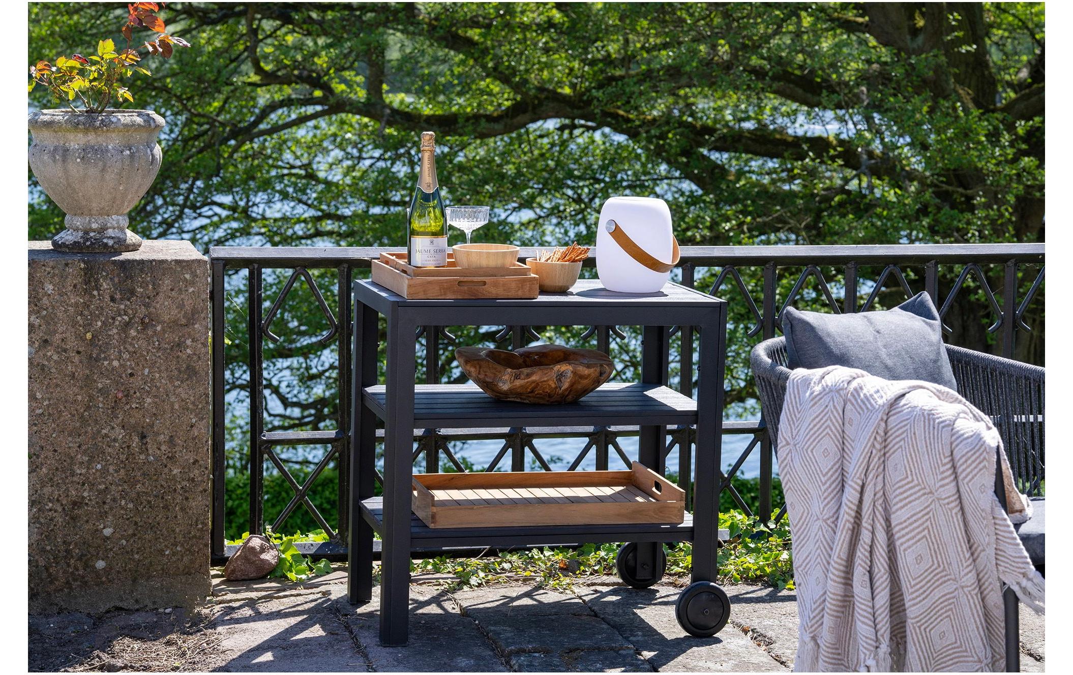 House Nordic Serviertablett Faro Braun