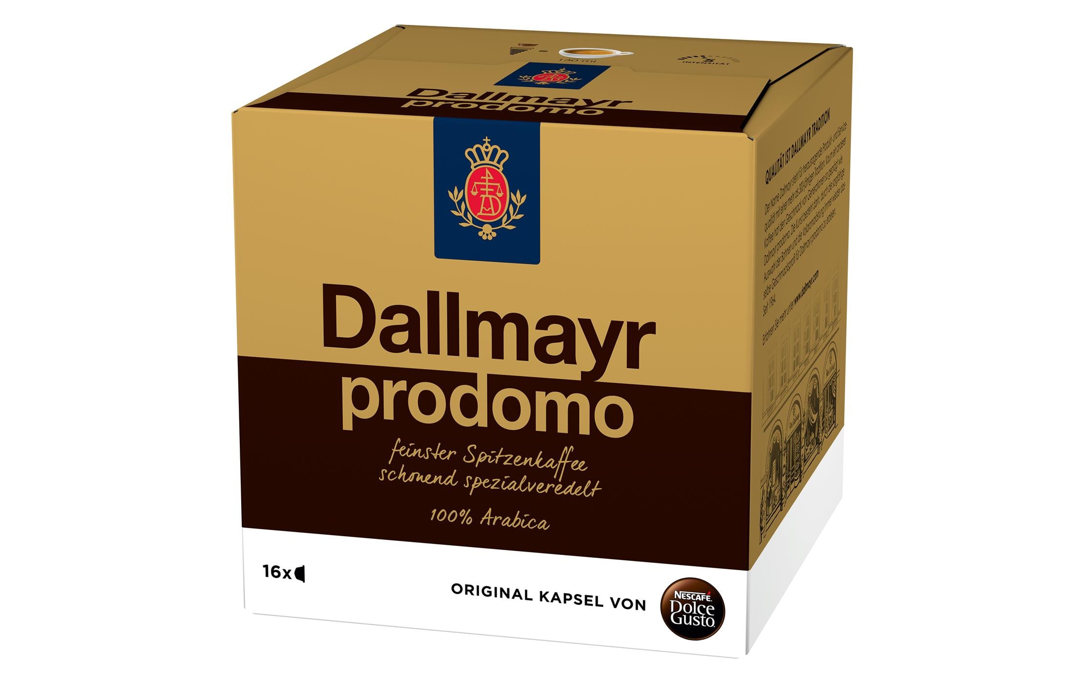 Nescafé Kaffeekapseln Dolce Gusto Dallmayr Prodomo 16 Stück
