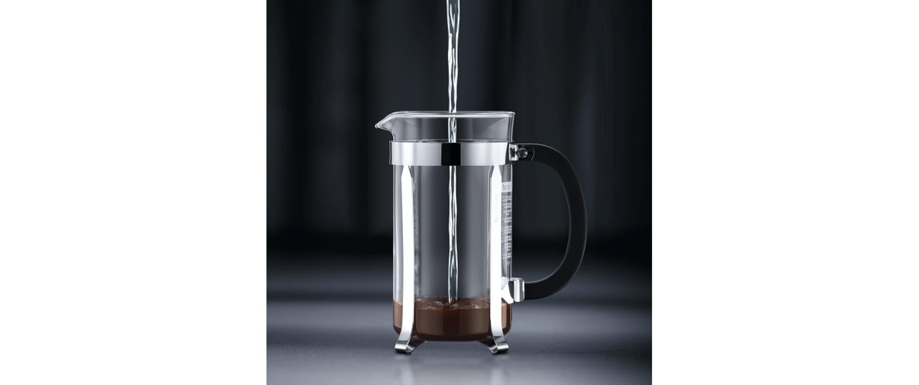 Bodum Kaffeebereiter Chambord Verchromt, Schwarz, 0.5 l
