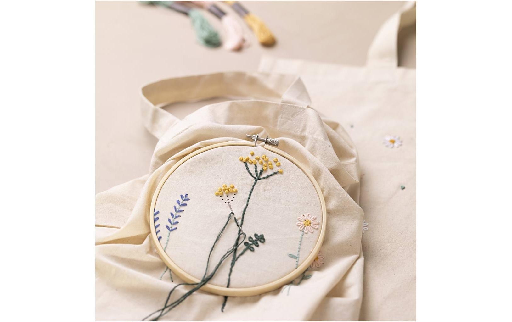 Creativ Company Bastelset Sticken Blume