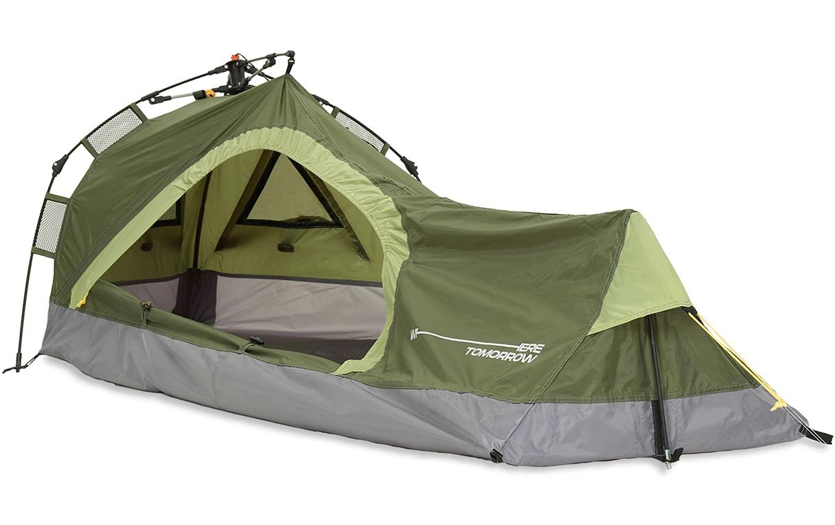 Where tomorrow Where Tomorrow 1 Personen Zelt Dreieck 225 cm x 100 cm, Grün Where tomorrow Where Tomorrow 1 Personen Zelt Dreieck 225 cm x 100 cm, Grün