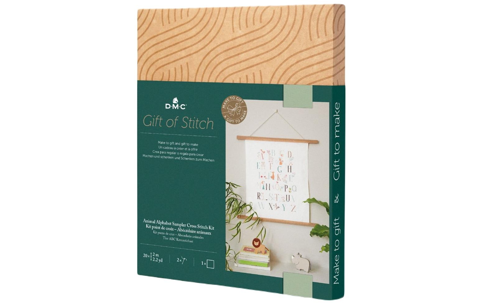 DMC Stickset Gift of Stitch Tieralphabet, 25.7 x 35.5 cm DMC Stickset Gift of Stitch Tieralphabet, 25.7 x 35.5 cm