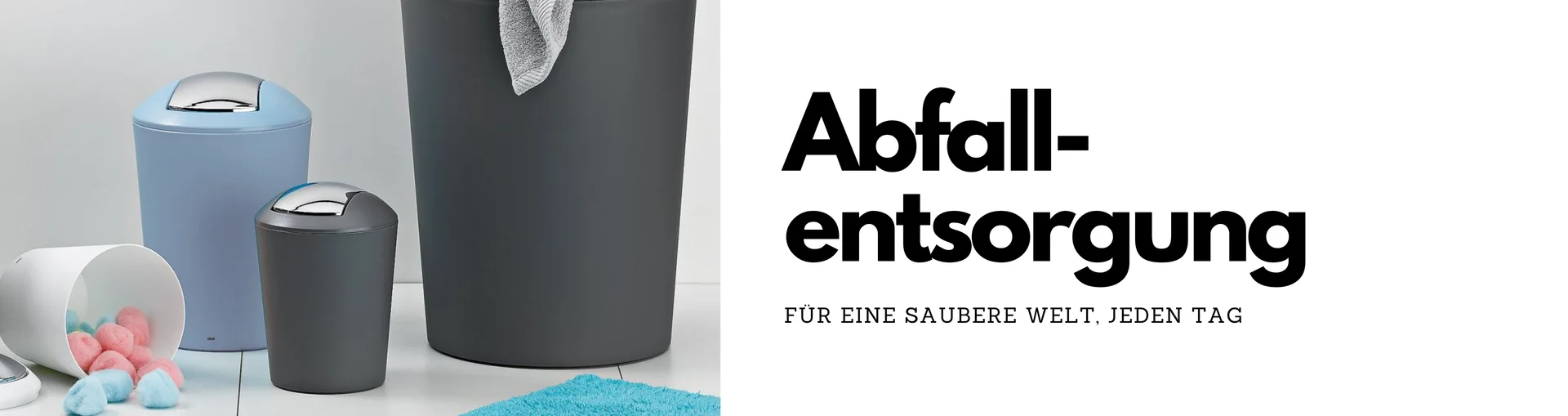Abfalleimer mit Ascher