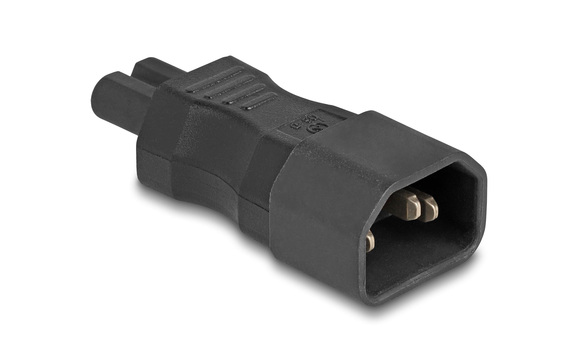Delock Adapterstecker IEC60320 C14 - C7, gerade Delock Adapterstecker IEC60320 C14 - C7, gerade
