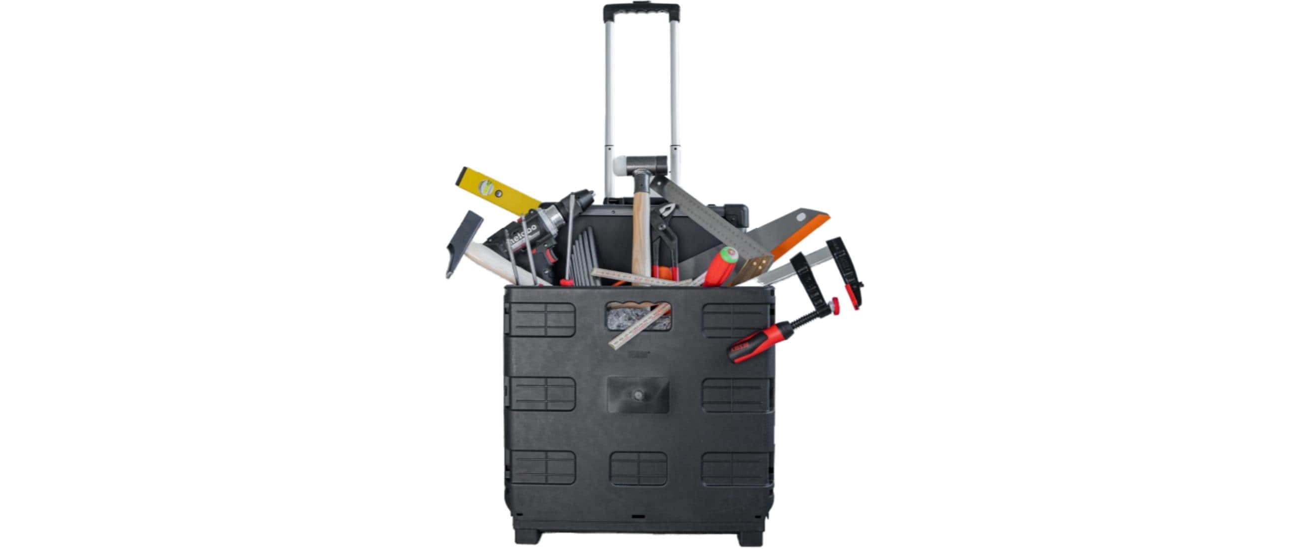 Edi Baur Faltbare Klappbox auf Rollen 45 L