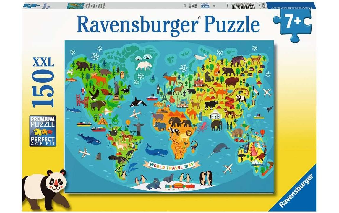 Ravensburger Puzzle Tierische Weltkarte