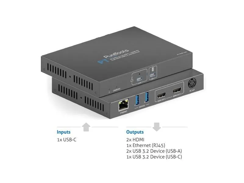 PureTools Docking Station PT-HUB-100 USB-C