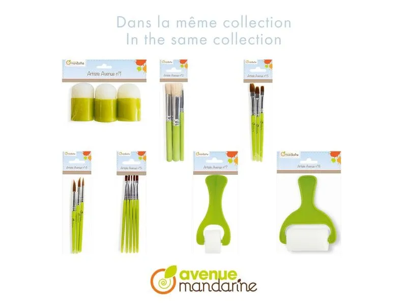 Avenue Mandarine Set mit 3 Schablonier-Schwämmchen – Grün 3 Stück Avenue Mandarine Set mit 3 Schablonier-Schwämmchen – Grün 3 Stück