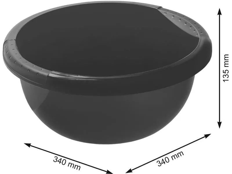 Rotho Becken Daily 6 l, Schwarz Rotho Becken Daily 6 l, Schwarz