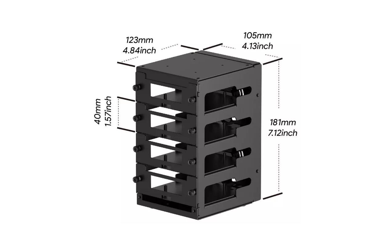Raspberry Pi Cluster-Rack für Raspberry Pi 4 B, 3 B/B+