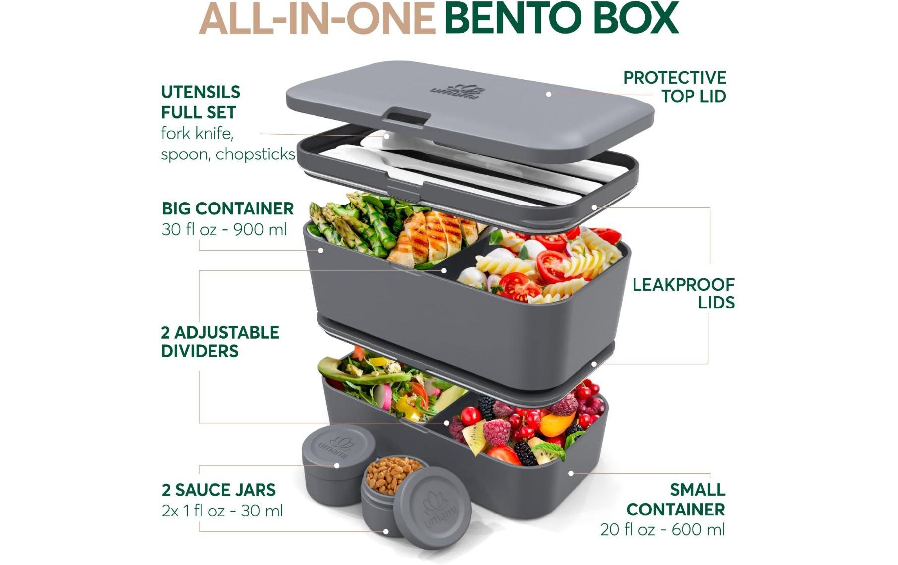 Umami Lunchbox Nestable L Carbon Gray