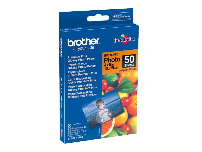 Brother Fotopapier 10 x 15 cm 260 g/m² 50 Stück