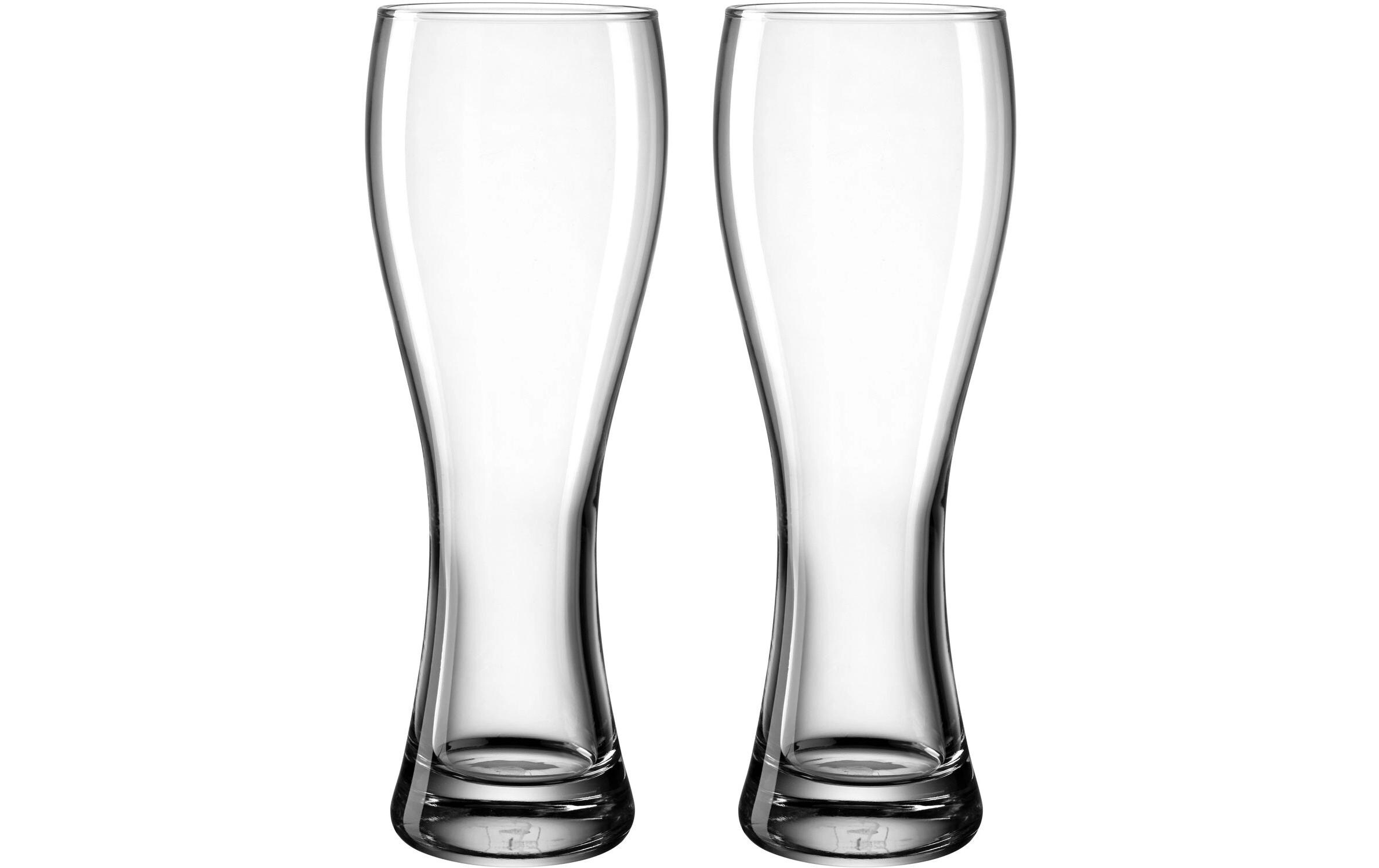 Leonardo Weizenbiergläser Maxima 500 ml, 2 Stück, Transparent