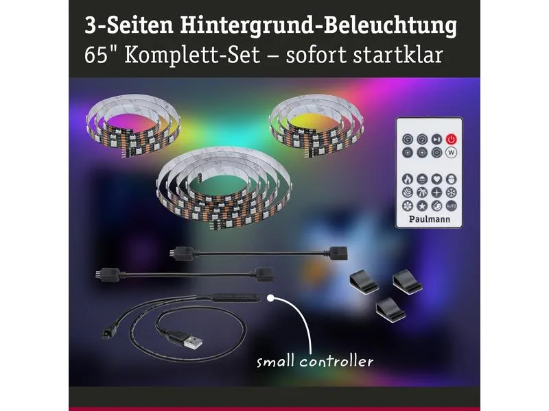 Paulmann EntertainLED USB Strip TV-Beleuchtung RGB+, 65 Paulmann EntertainLED USB Strip TV-Beleuchtung RGB+, 65