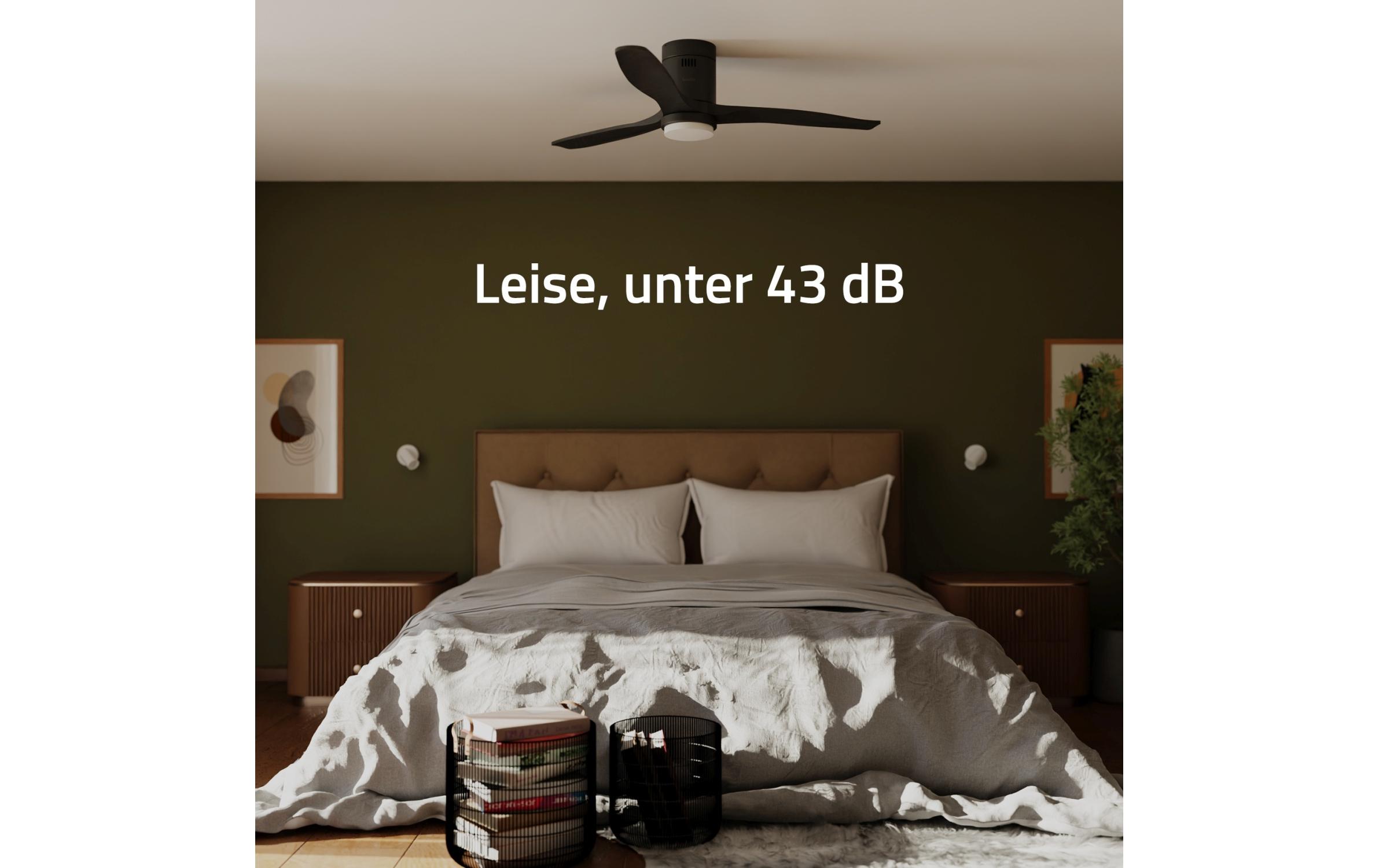 hombli Deckenventilator 1320 mm, Schwarz