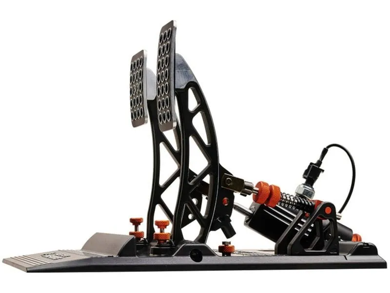 Asetek Racing Invicta Accelerator and Brake Pedal Aluminium Schwarz Orange Asetek Racing Invicta Accelerator and Brake Pedal Aluminium Schwarz Orange