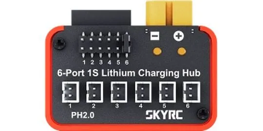 SKYRC 6-Port 1S Lithium-Batterieladestation B6neo