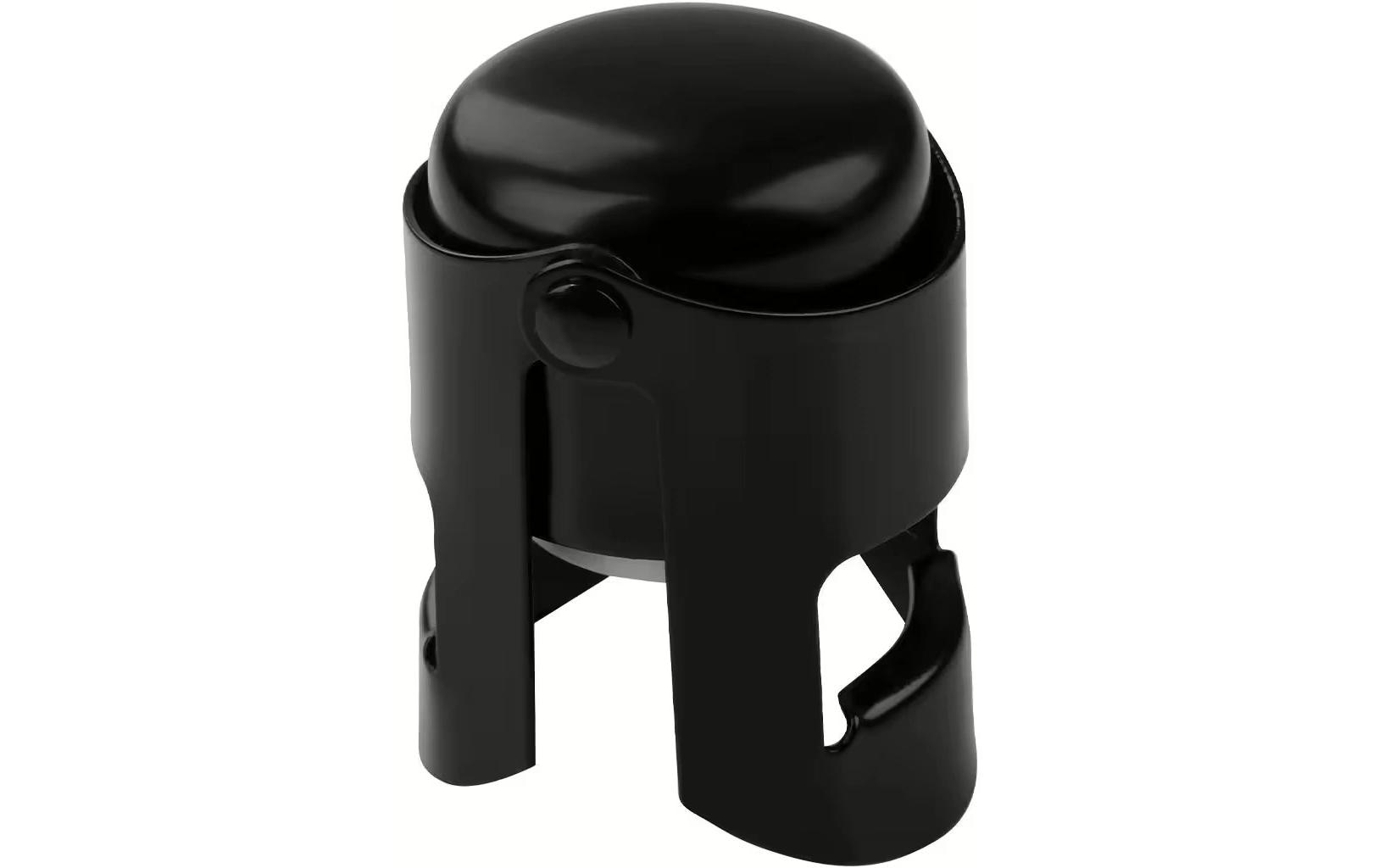 Fackelmann Sekt- und Champagnerverschluss Specter Schwarz matt