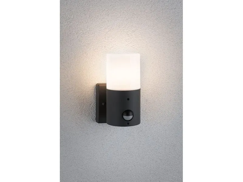 Paulmann Wandleuchte Tubs Bewegungsmelder max. 15W 230 V Grau matt