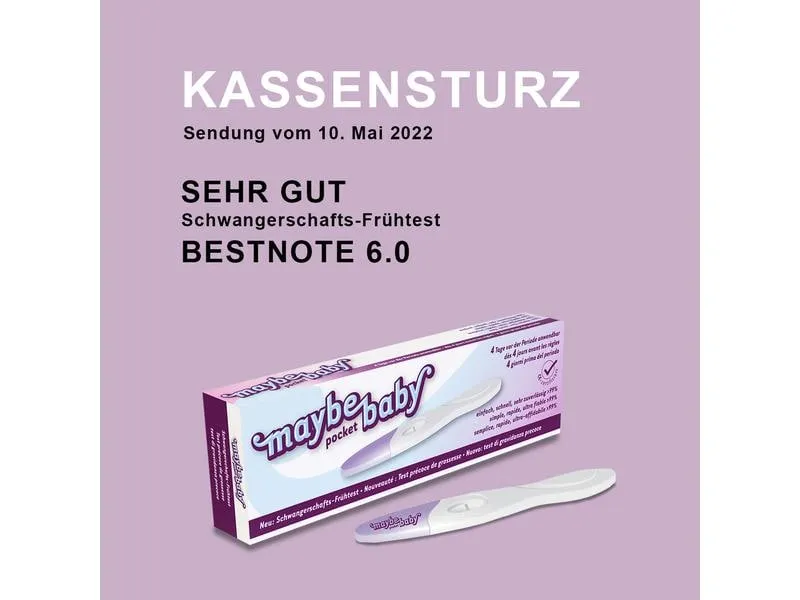 maybe-baby Schwangerschaftstest Pocket Frühtest 2er Pack maybe-baby Schwangerschaftstest Pocket Frühtest 2er Pack