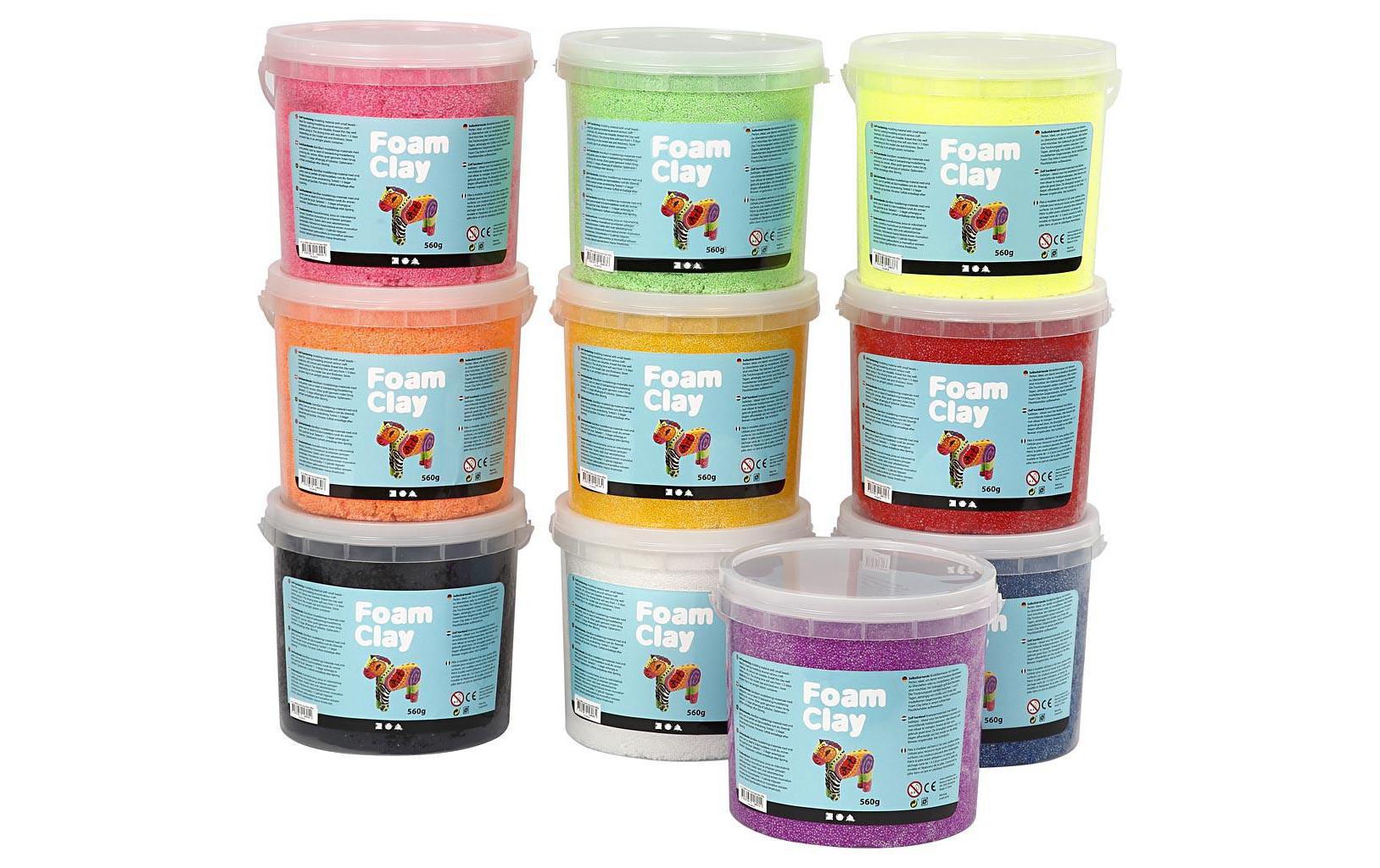 Creativ Company Modellier-Set Foam Clay farbig sortiert Creativ Company Modellier-Set Foam Clay farbig sortiert