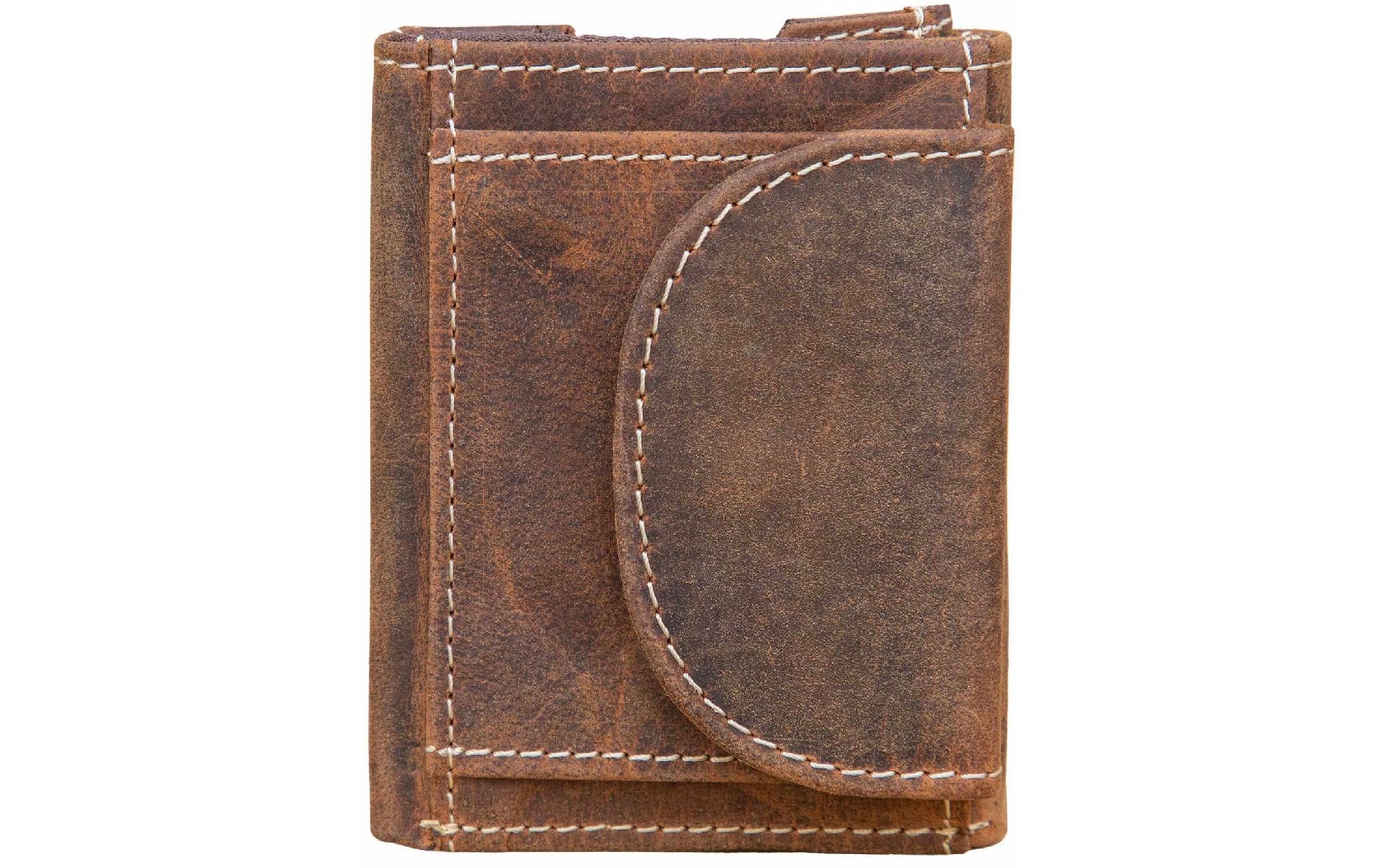 Alpenleder Portemonnaie Pocket Old Havanna