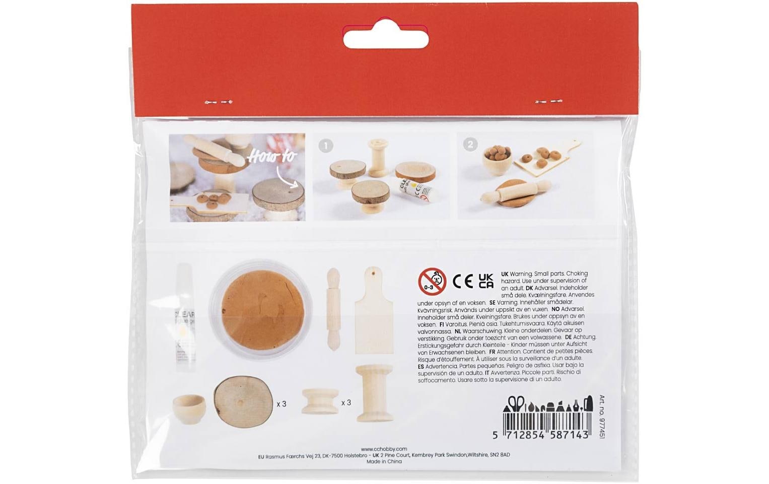 Creativ Company Mini-Utensilien Elfentür / Wichteltür Szene Backen