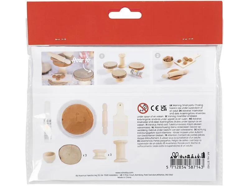 Creativ Company Mini-Utensilien Elfentür / Wichteltür Szene Backen
