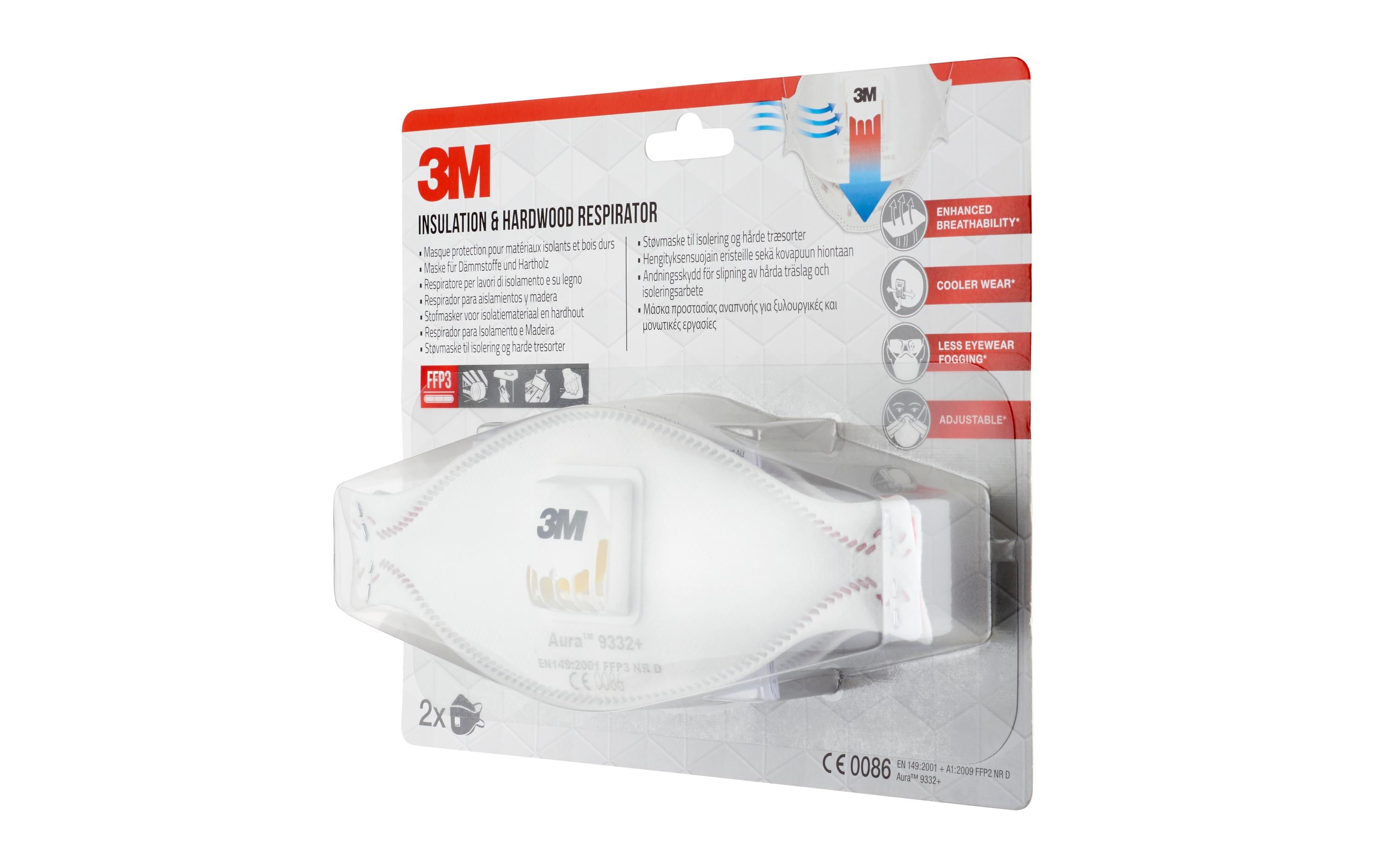 3M Atemschutzmaske 9332+ FFP3