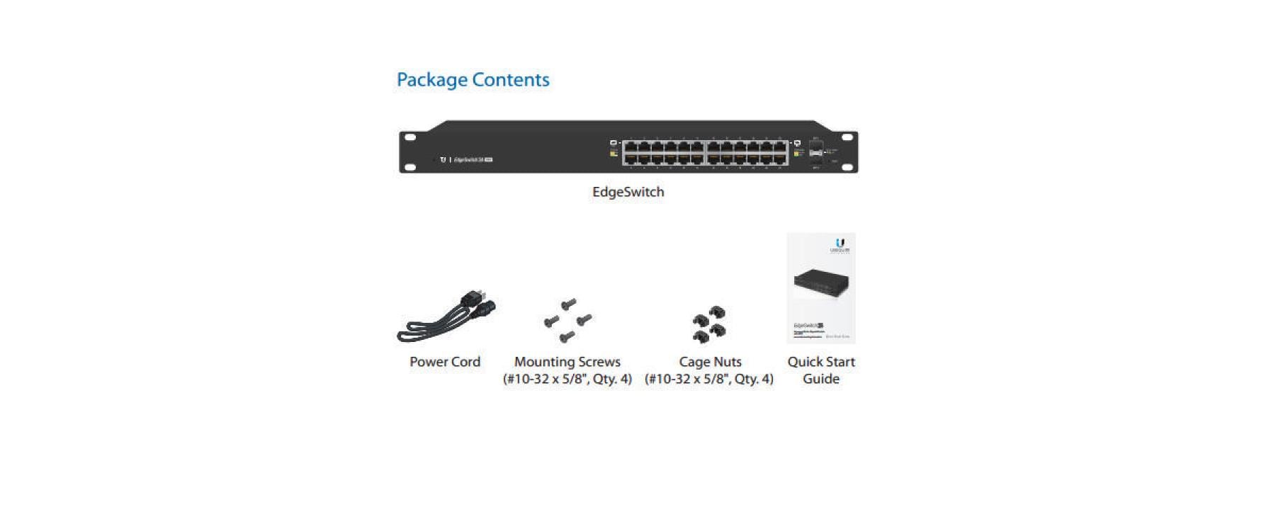 Ubiquiti PoE Switch EdgeSwitch ES-24-250W 26 Port