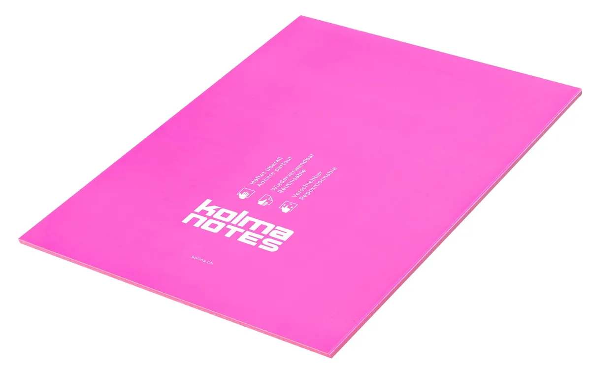 Kolma Notizzettel NOTES A4 Pink, 50 Blatt Kolma Notizzettel NOTES A4 Pink, 50 Blatt