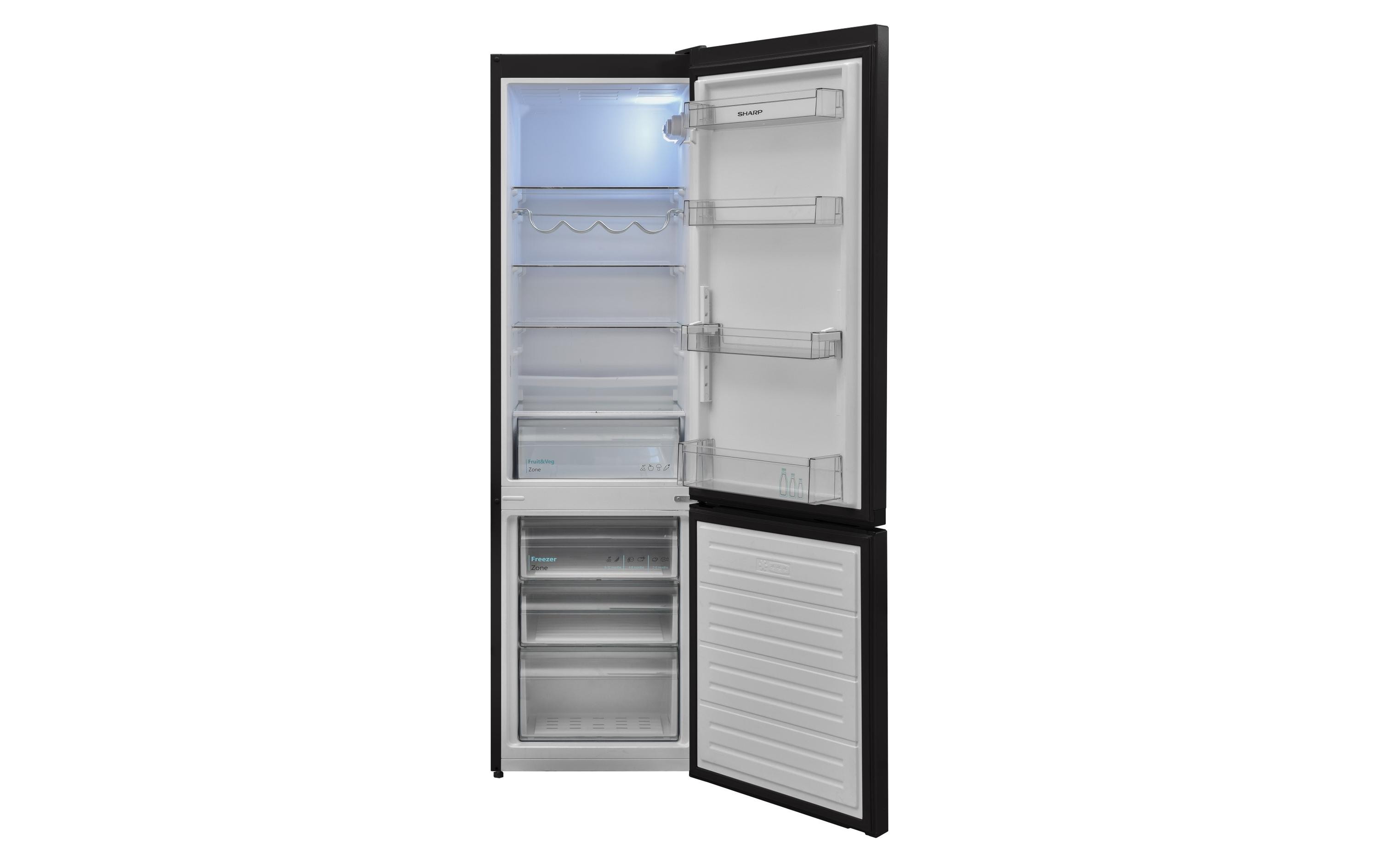 Sharp Kühl-Gefrierkombination SJ-BB05DTXKD-CH Schwarz, Rechts