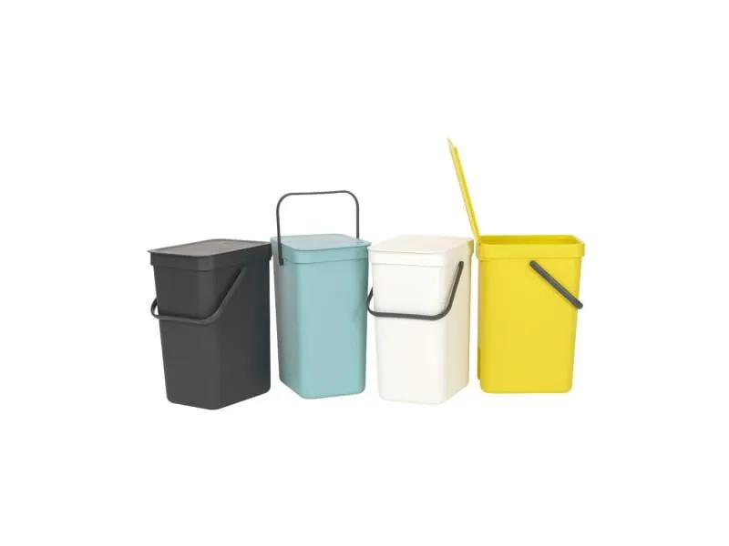 Brabantia Recyclingbehälter Sort & Go 12 l, Dunkelgrau Brabantia Recyclingbehälter Sort & Go 12 l, Dunkelgrau