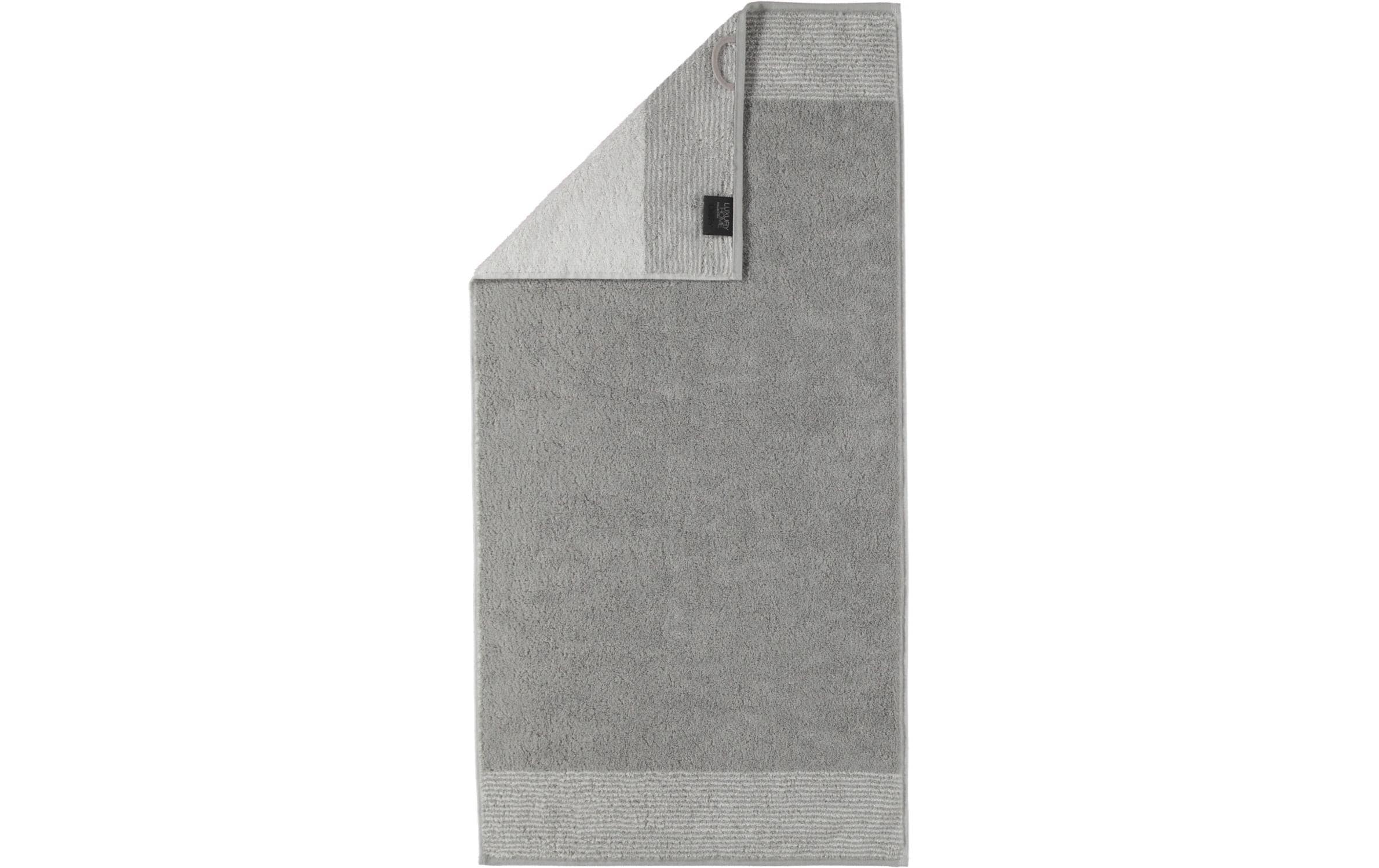 Cawö Handtuch Two Tone 50 x 100 cm, Platin