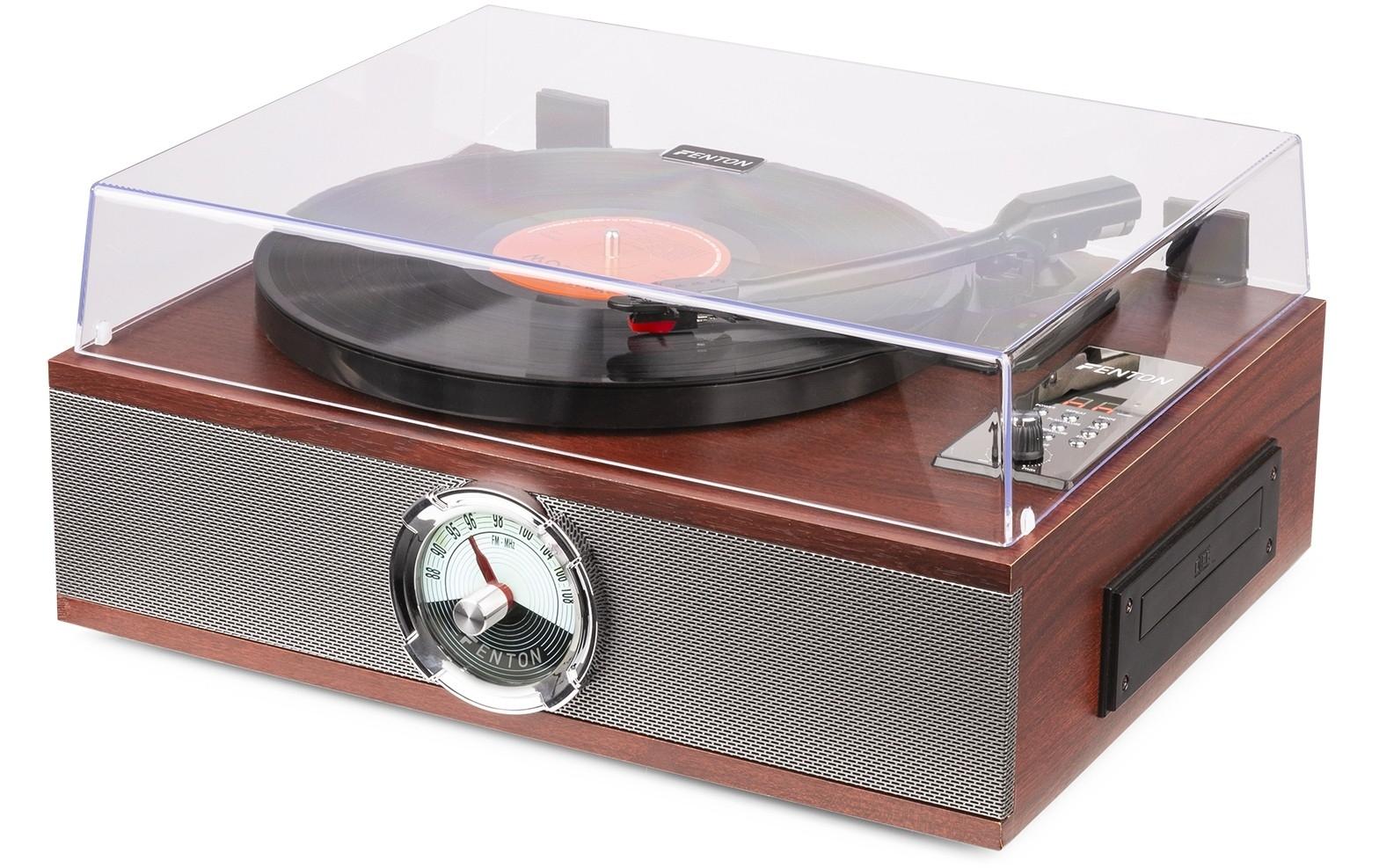 Fenton Plattenspieler mit Bluetooth RP180 Dunkelbraun