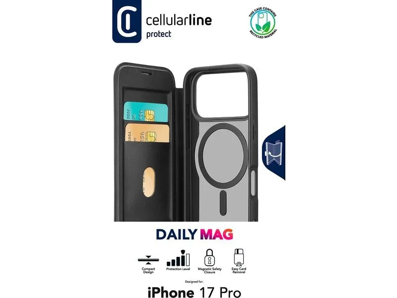 Cellular Line Book Cover Magsafe iPhone 17 Pro