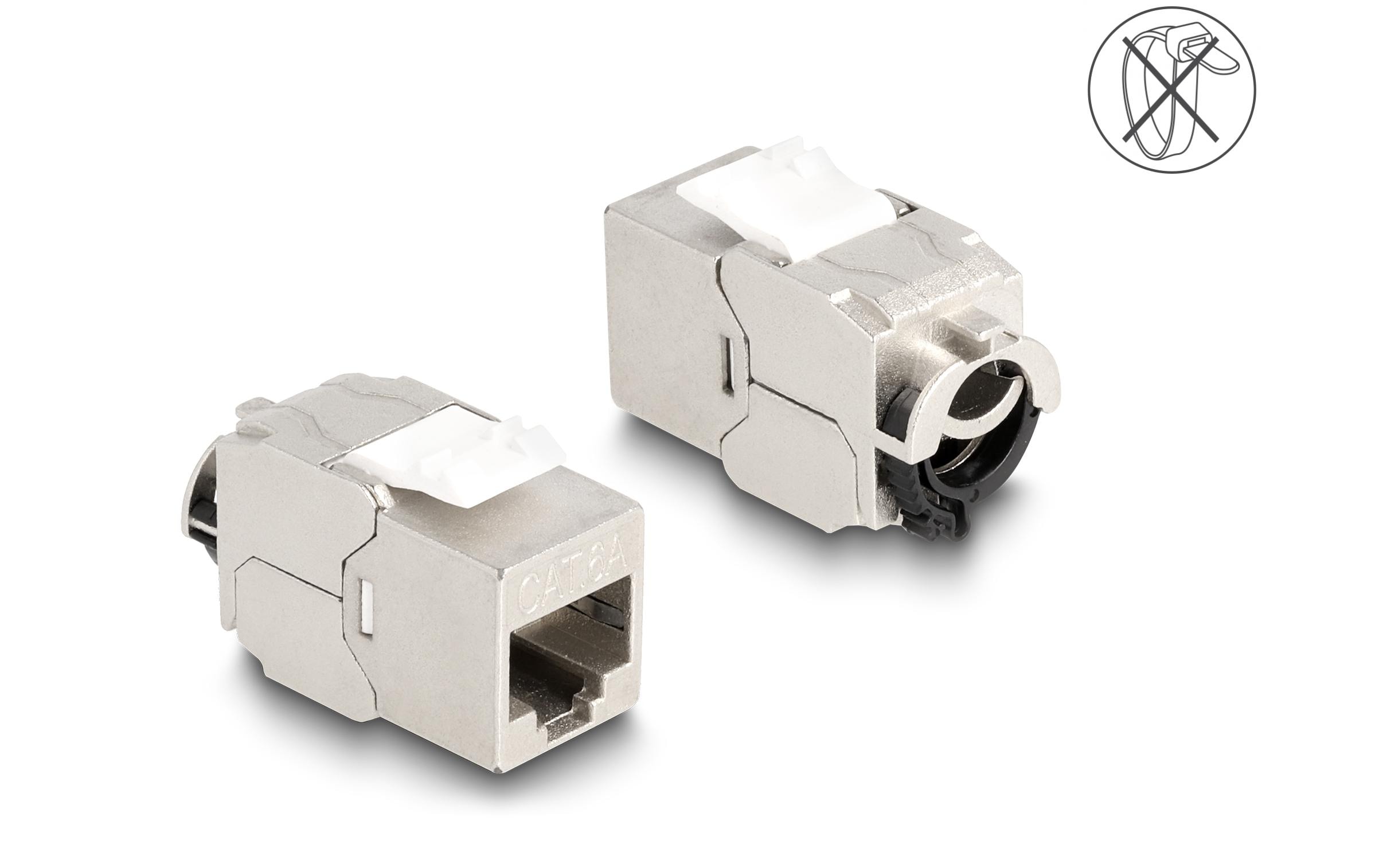 Delock Keystone-Modul RJ45 zu LSA Cat.6A STP