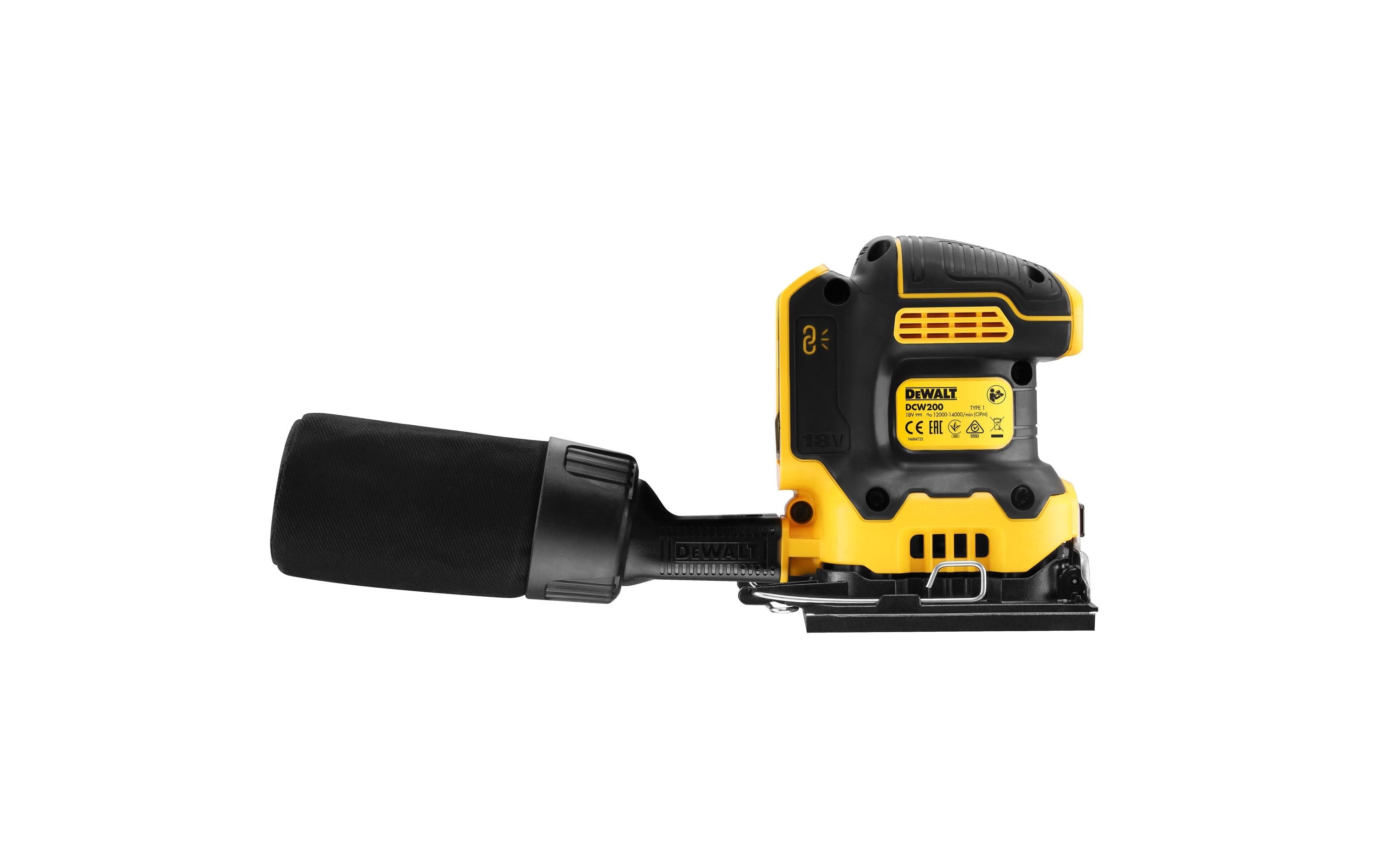 DeWalt Akku-Vibrationsschleifer DCW200NT 18 V, Solo DeWalt Akku-Vibrationsschleifer DCW200NT 18 V, Solo