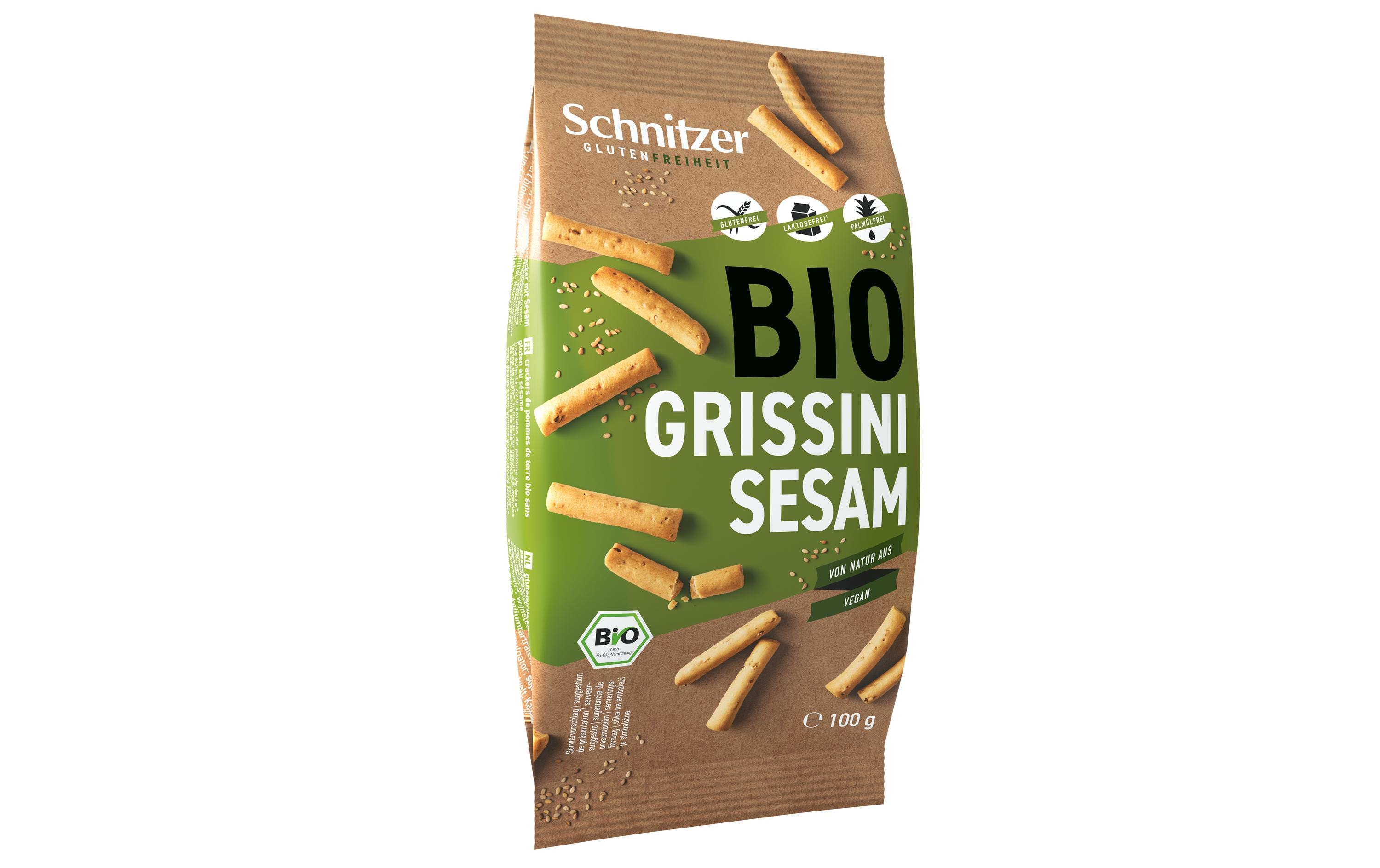 Schnitzer Apéro Bio Sesam Grissini 100 g Schnitzer Apéro Bio Sesam Grissini 100 g