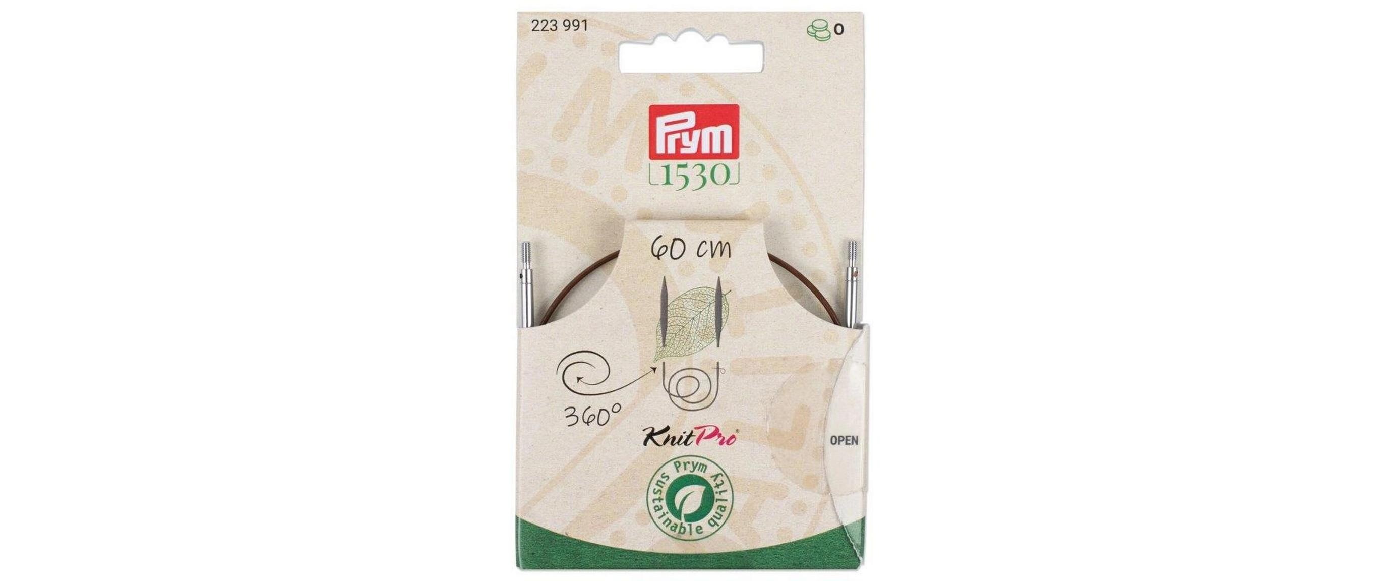 Prym 1530 Natural Kunststoffseil und Zubehör 360° drehbar, 60 cm