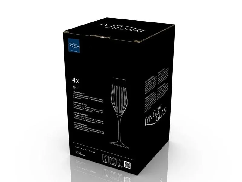 Lyngby Sektglas Ane 230 ml, 4 Stück, Transparent Lyngby Sektglas Ane 230 ml, 4 Stück, Transparent