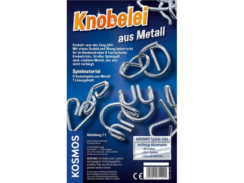 Kosmos Knobelspiel Knobelei aus Metall Kosmos Knobelspiel Knobelei aus Metall