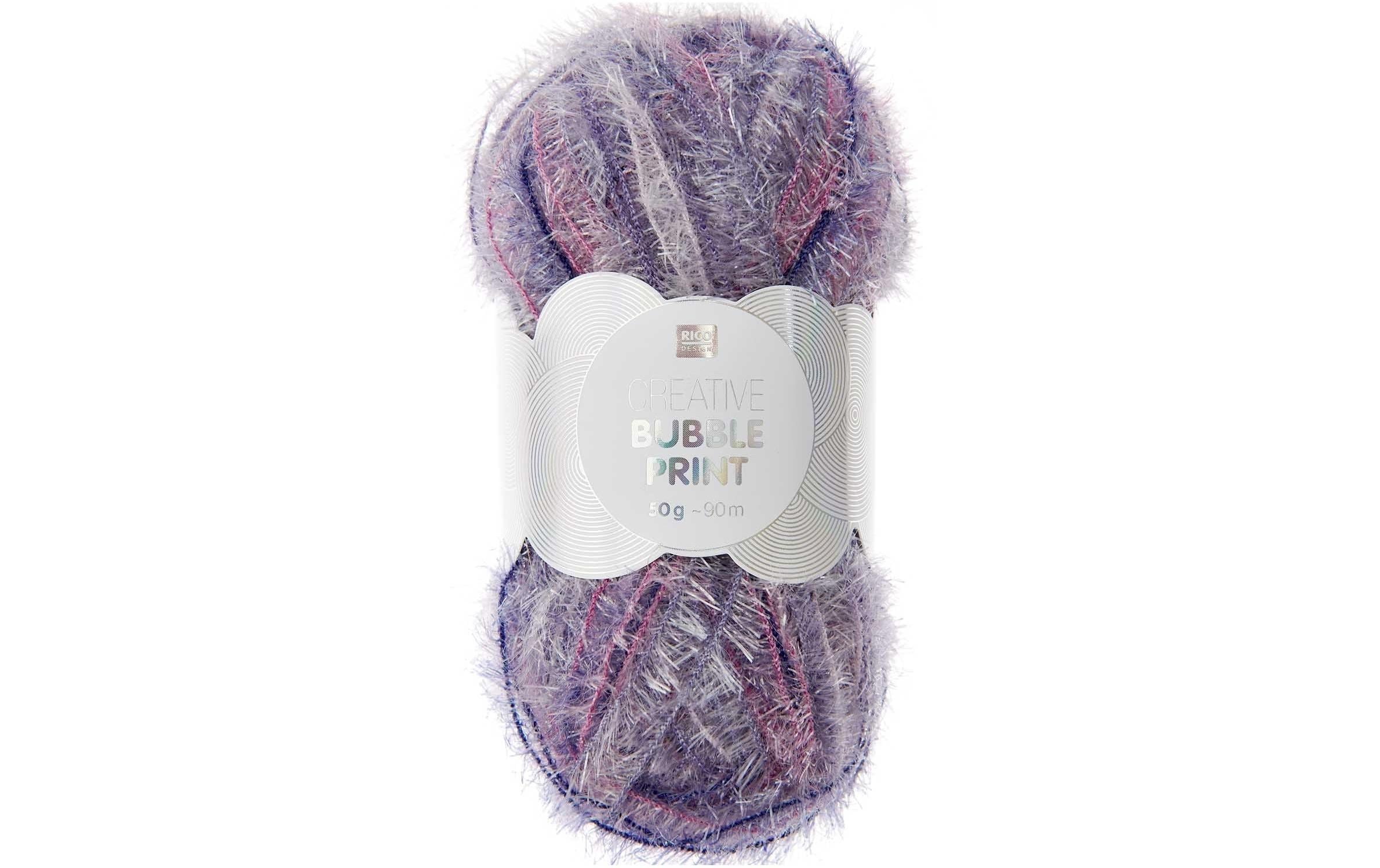 Rico Design Wolle Creative Bubble Print 50 g, Violett