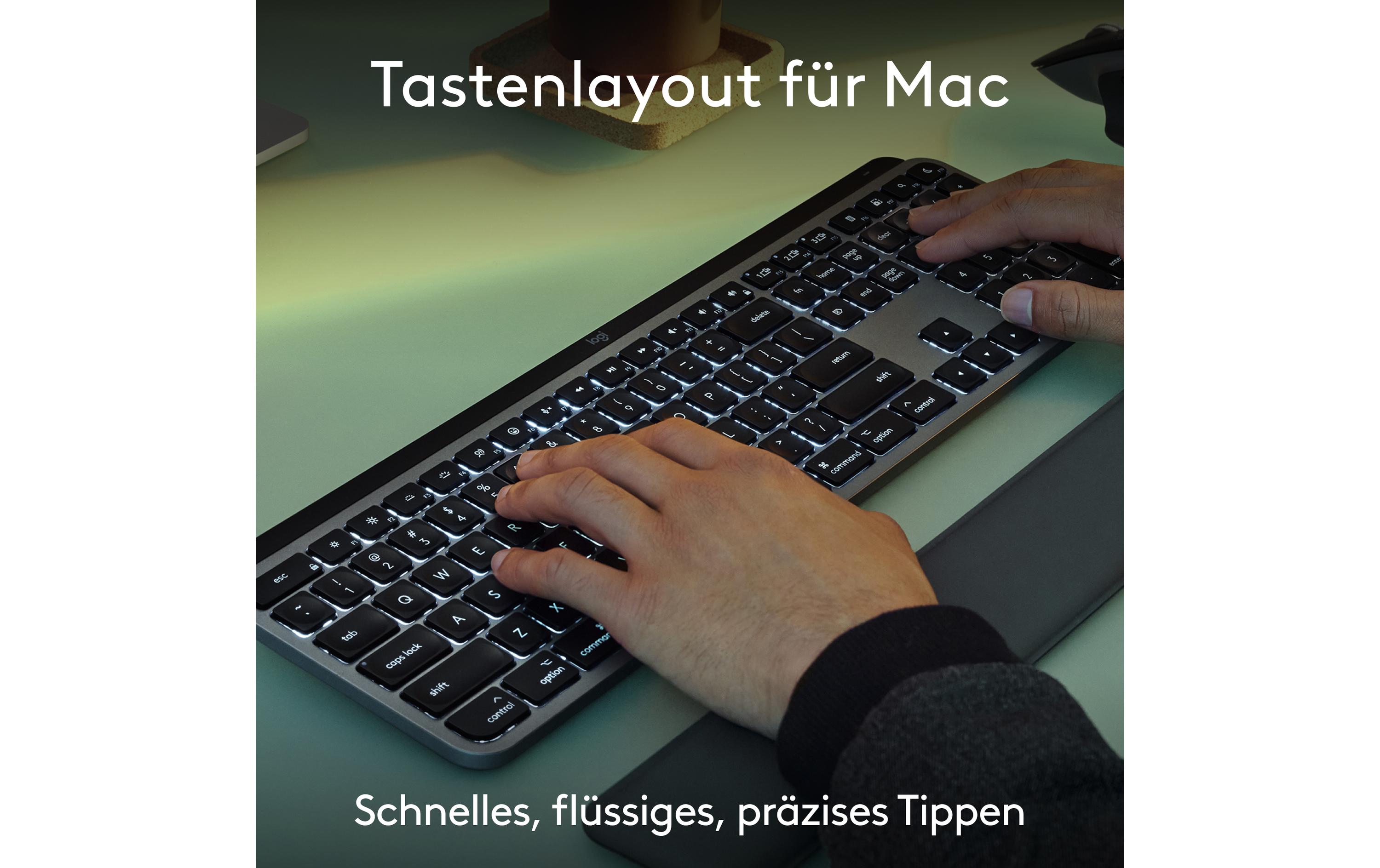 Logitech Tastatur-Maus-Set MX Keys S Combo for Mac Logitech Tastatur-Maus-Set MX Keys S Combo for Mac